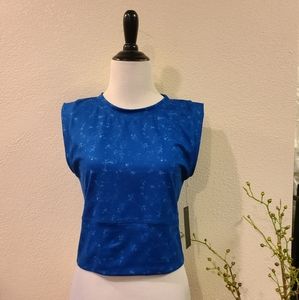 LegEnd Blue Athletic Crop Top Large